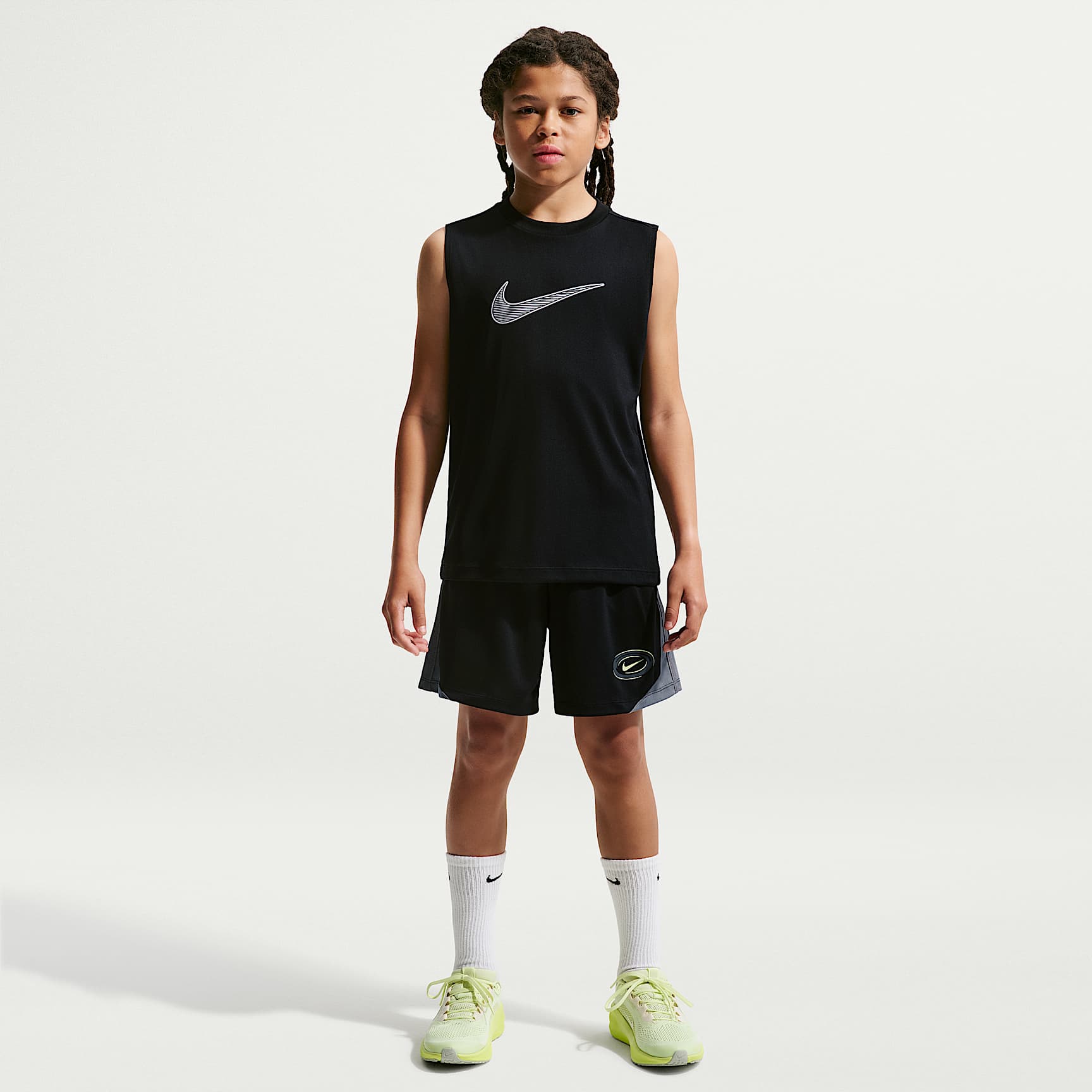 Nike Multi Older Kids' (Boys') Dri-FIT Knit Shorts. Nike ID
